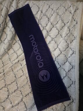 Rare Motorola Purple Fitness Towel NWOT
